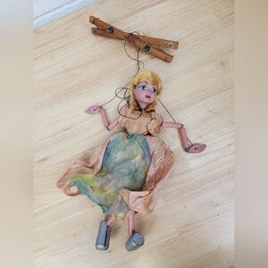 Vintage Pelham Puppet Blonde Hair Ballet Girl Dancer Cinderella